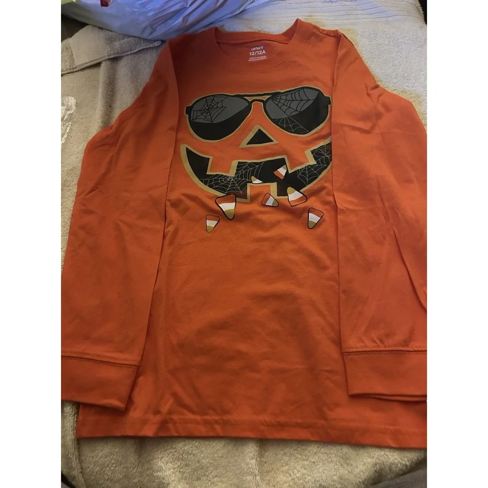 Carter's‎ Jack Lantern Shirt 12 Boys New